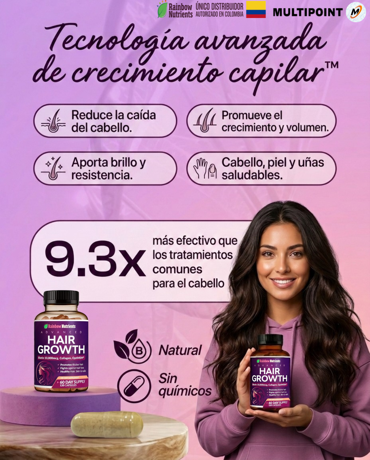 Hair Growth RAINBOW Nutrients® Activador